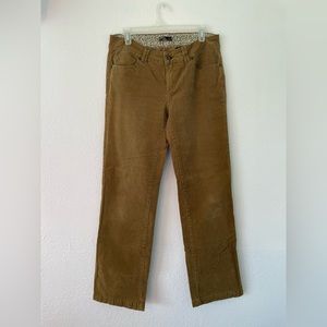 Prana Corduroy Pants, Size 10, Tan